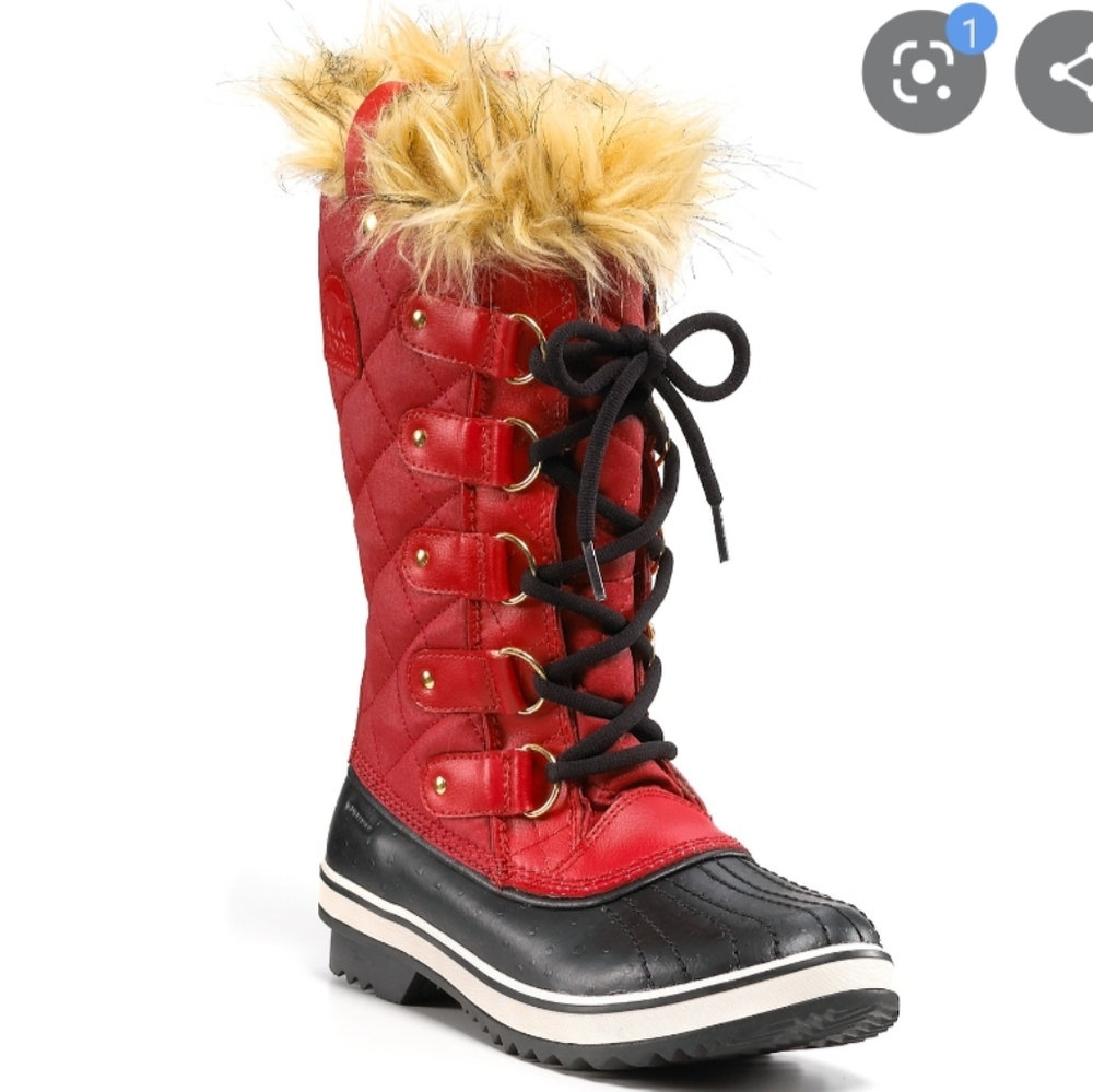 Sorel red Tofino winter snow boots waterproof 6 - Picture 1 of 6